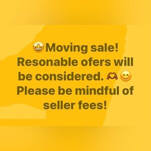 Moving Sale Announcement